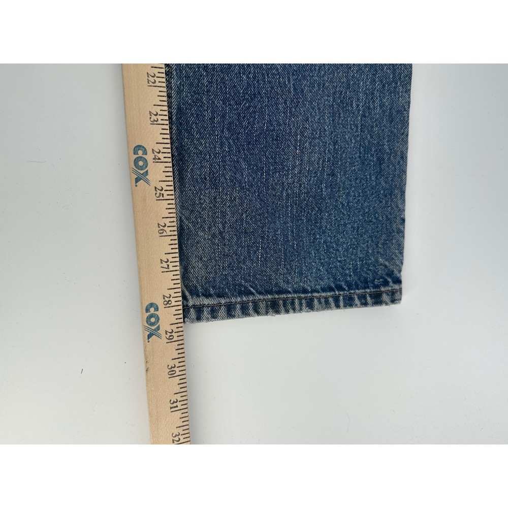 Carhartt FR Jeans Mens 36x30 Blue Solid Straight Fit‎ Vintage Workwear Denim - Picture 4 of 6